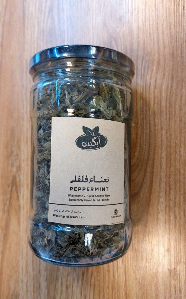 دمنوش نعنا فلفلي آبگينه